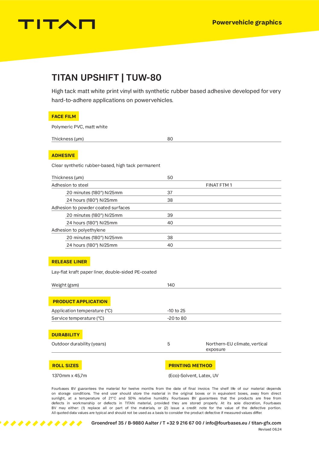 TUW-80 TITAN Upshift - Imagen 3